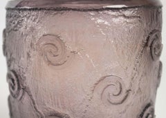 Daum Nancy Thick Art Deco Vase "Amethyst"