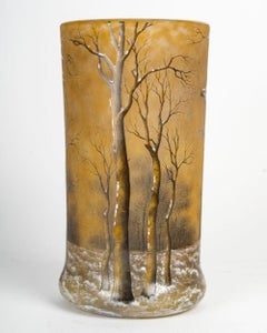 Daum Nancy: “Trees Under the Snow” vase