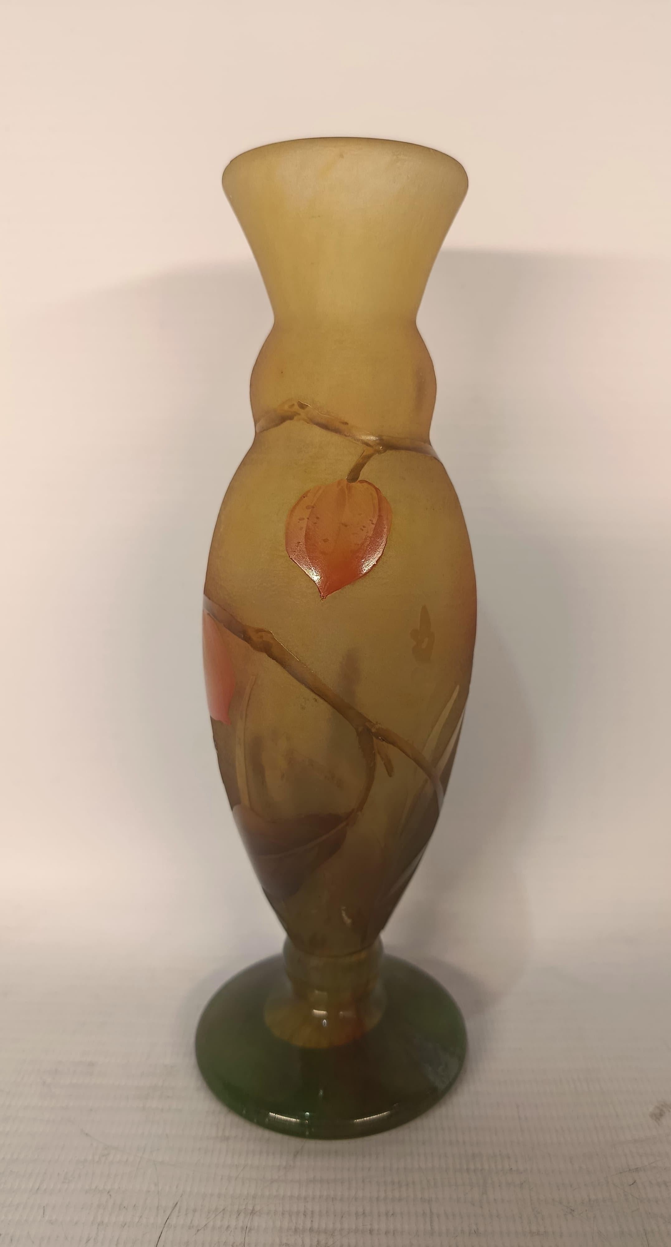 Inizio XX secolo Vaso Daum Nancy Art Nouveau in vendita
