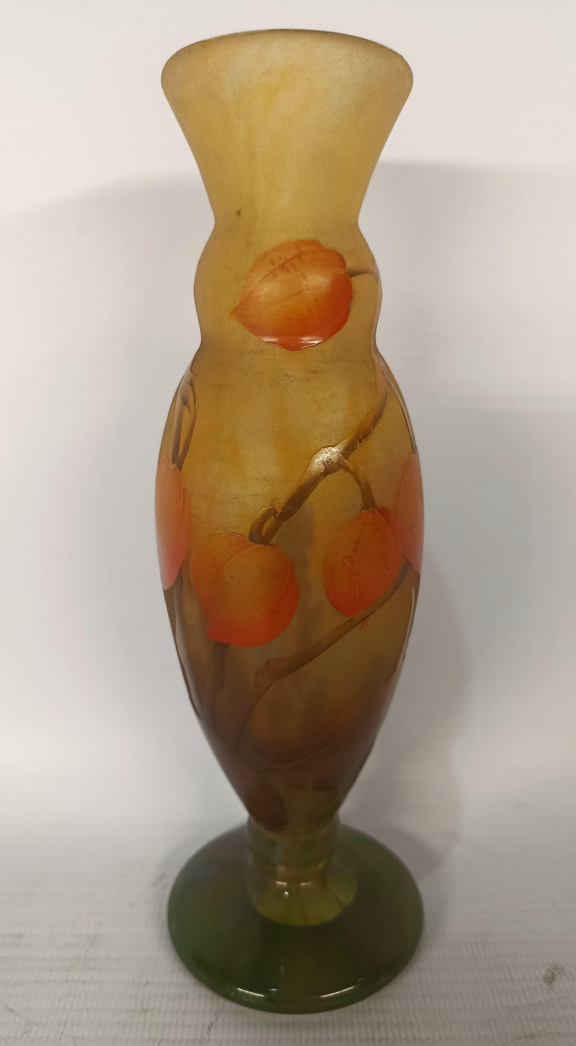 Smalto Vaso Daum Nancy Art Nouveau in vendita
