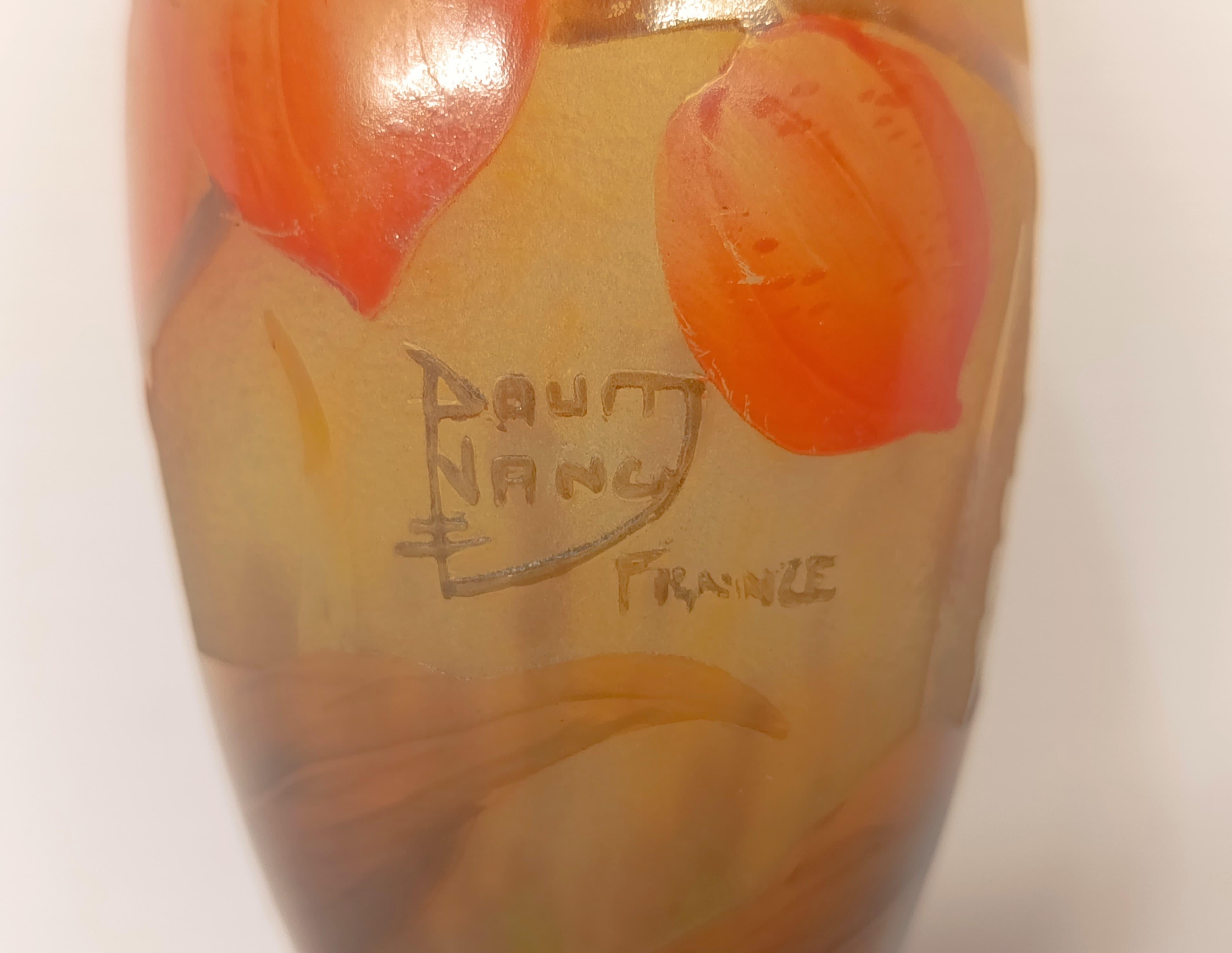 Vaso Daum Nancy Art Nouveau in vendita 1