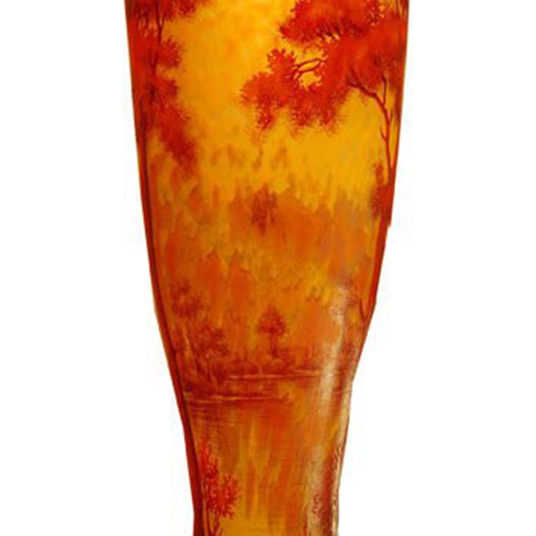 Vase von Daum Nancy (20. Jahrhundert) im Angebot