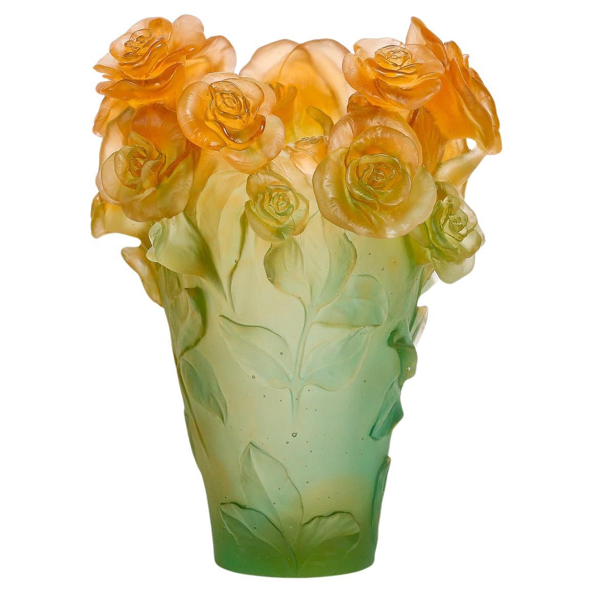 Daum Nancy Vase in Glass Paste, XXth Century. For Sale