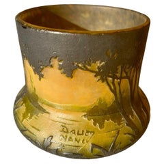 Daum Nancy - Vase With Lake Decor