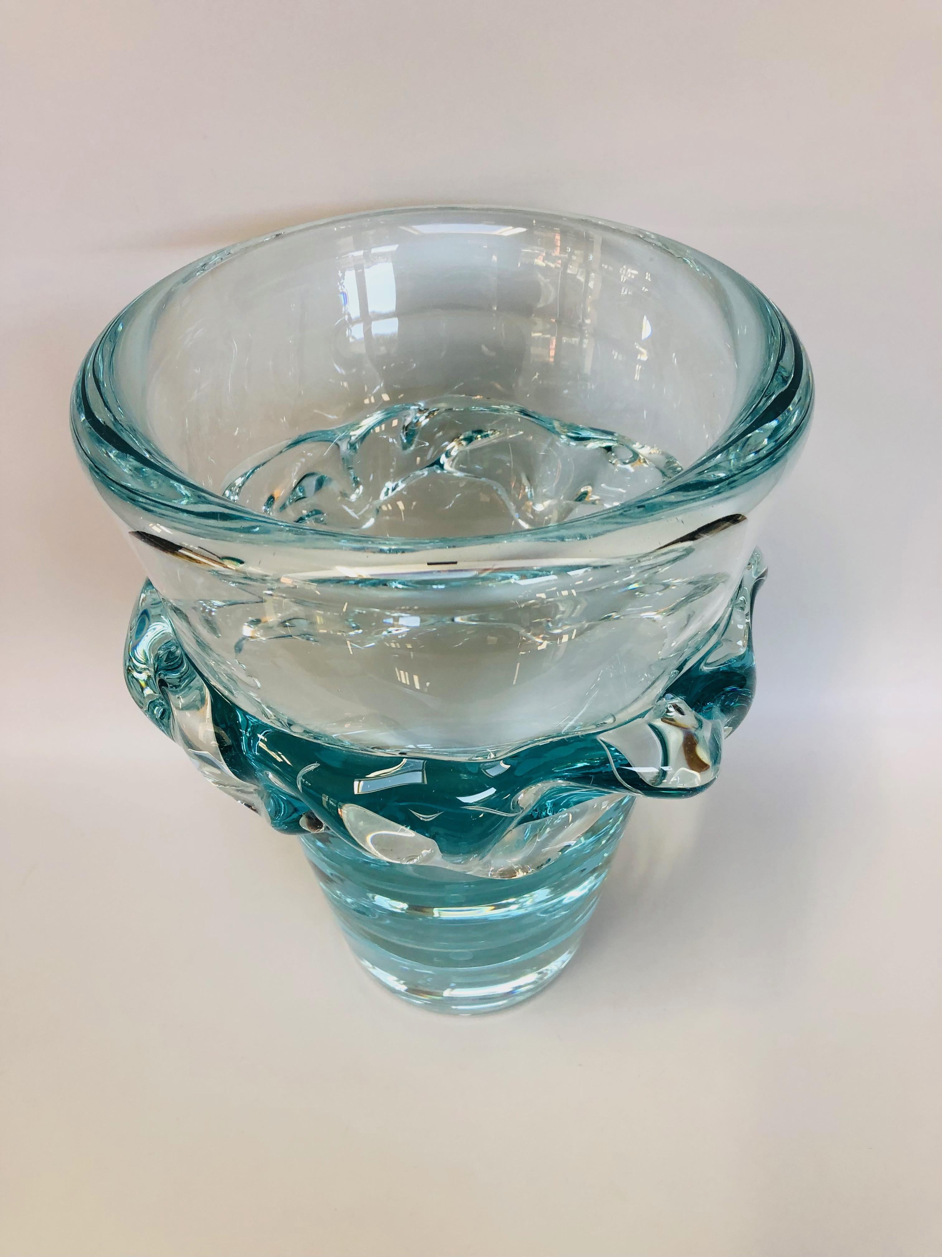 Vaso Daum Nancy Anni 50/60 con Applicazione In condizioni ottime in vendita a NANTES, FR