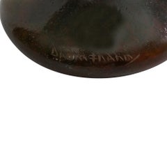 Daum Nancy Vase aus verglastem Glas, radgeschnitzt und mit Emaille verziert