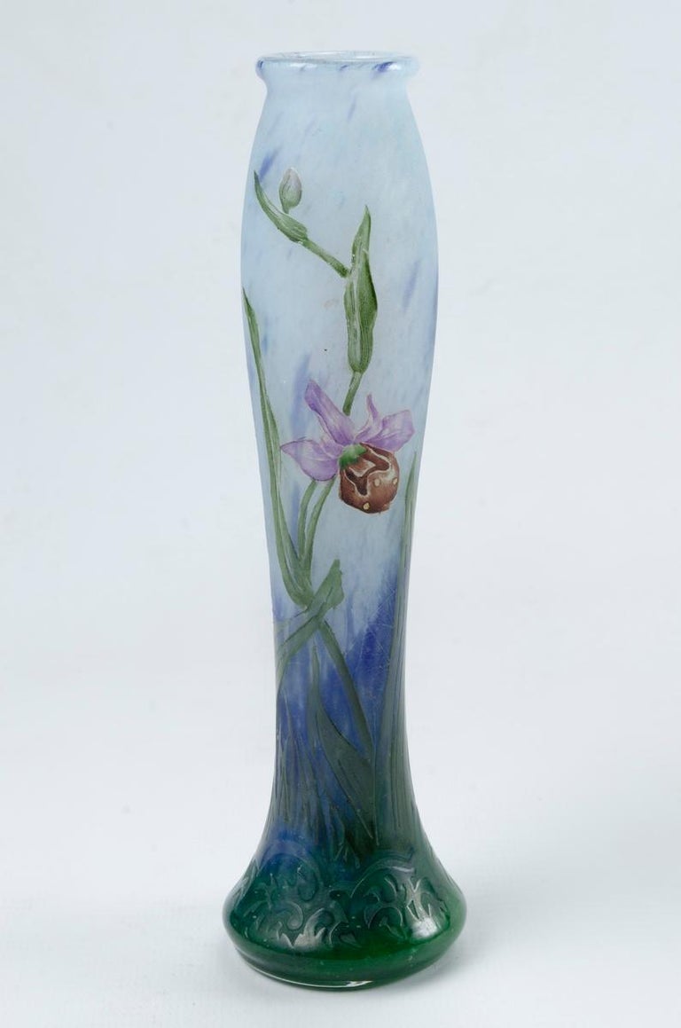 Art Nouveau Daum Nancy Wild Orchids