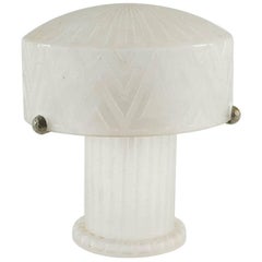 Daum Nancy's Glass Table Lamp, France, 1930