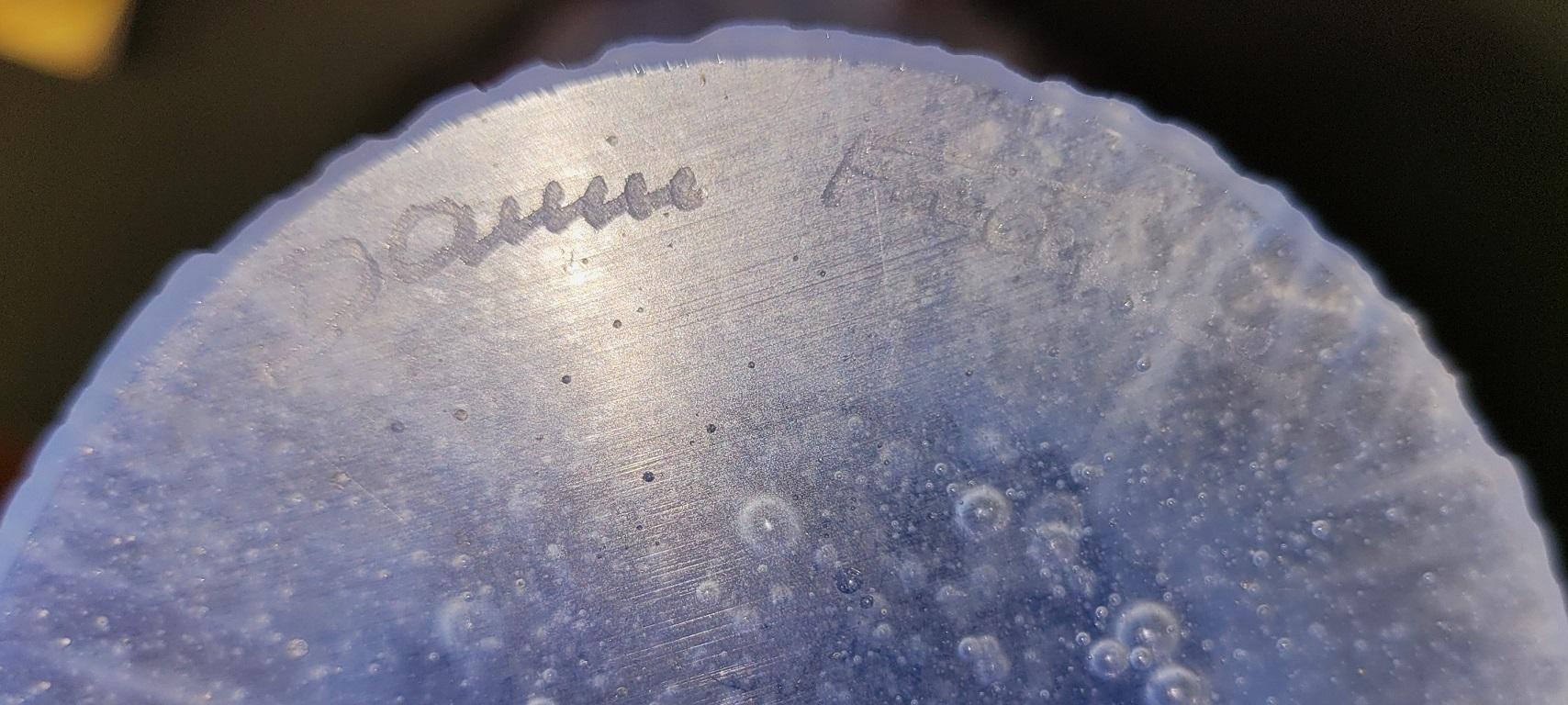 Jarrón Daum Orquídea Amatista Pate de Verre Francés en venta