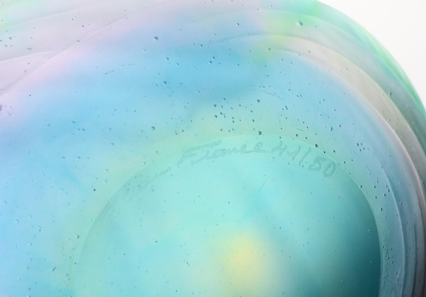 Ciotola Jewell Daum Pate de Verre Bird of Paradise.  Raro. Edizione limitata, 41/50 in vendita 4
