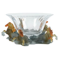 Centre de table "Chevaux De Marly" de Daum Pate De Verre