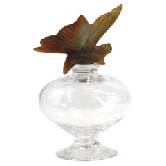 Daum Pate de Verre Glass Butterfly Perfume Bottle