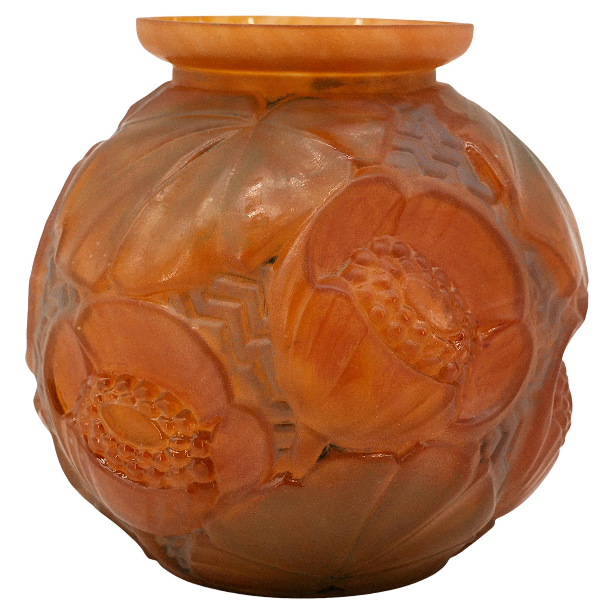 DAUM Pierre d'AVESN Large Floral Vase, 1920