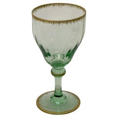 Bicchiere da vino rosso Daum, periodo Art Nouveau, manifattura di Nancy, circa 1900