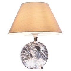 Daum sculptural crystal table lamp Mid-Century France 1970