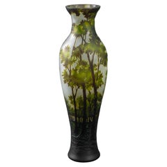 Vintage Daum Style Cameo Glass Vase