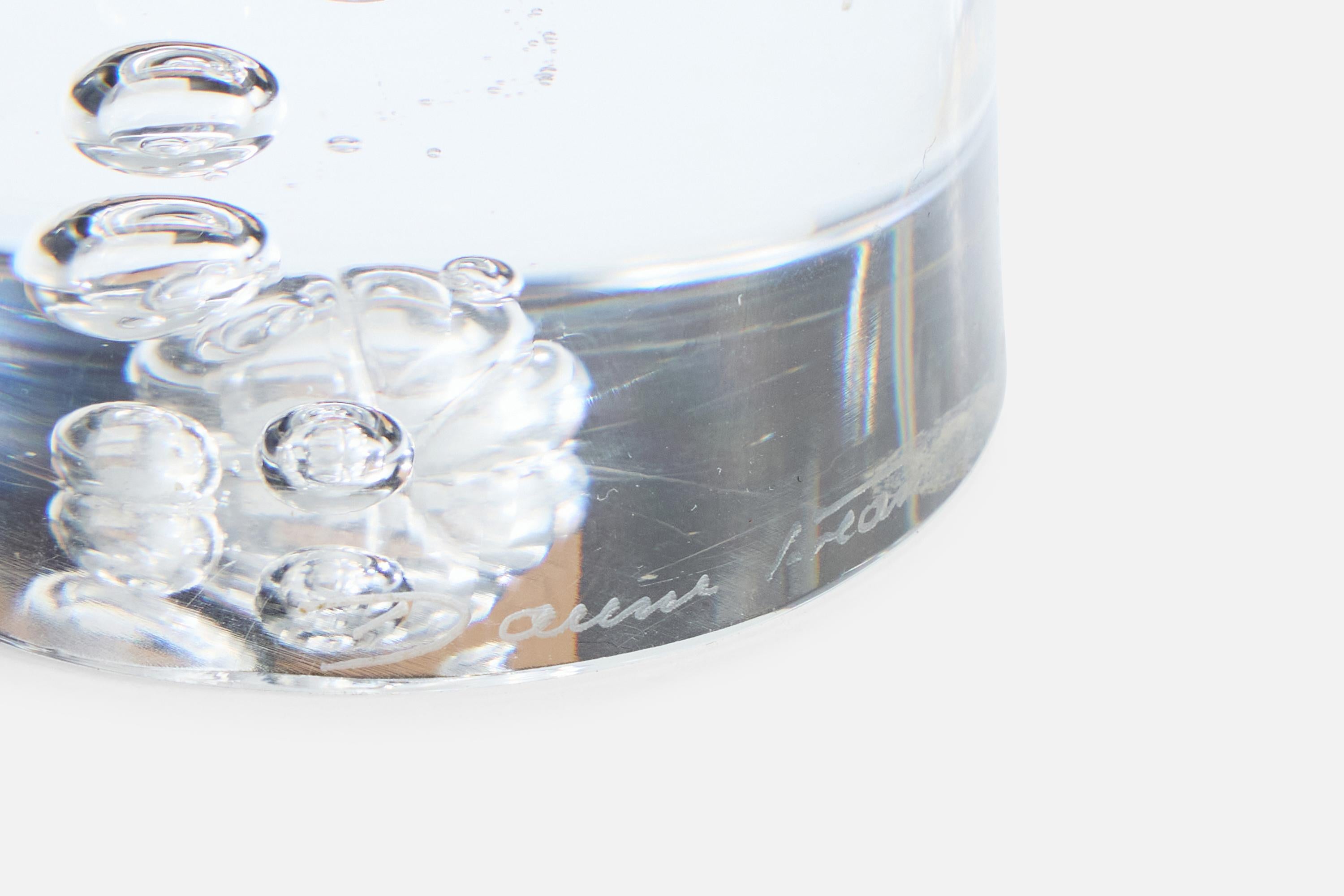 Daum, Lámpara de mesa, Cristal, Latón, Francia, Años 50 mediados del siglo XX en venta