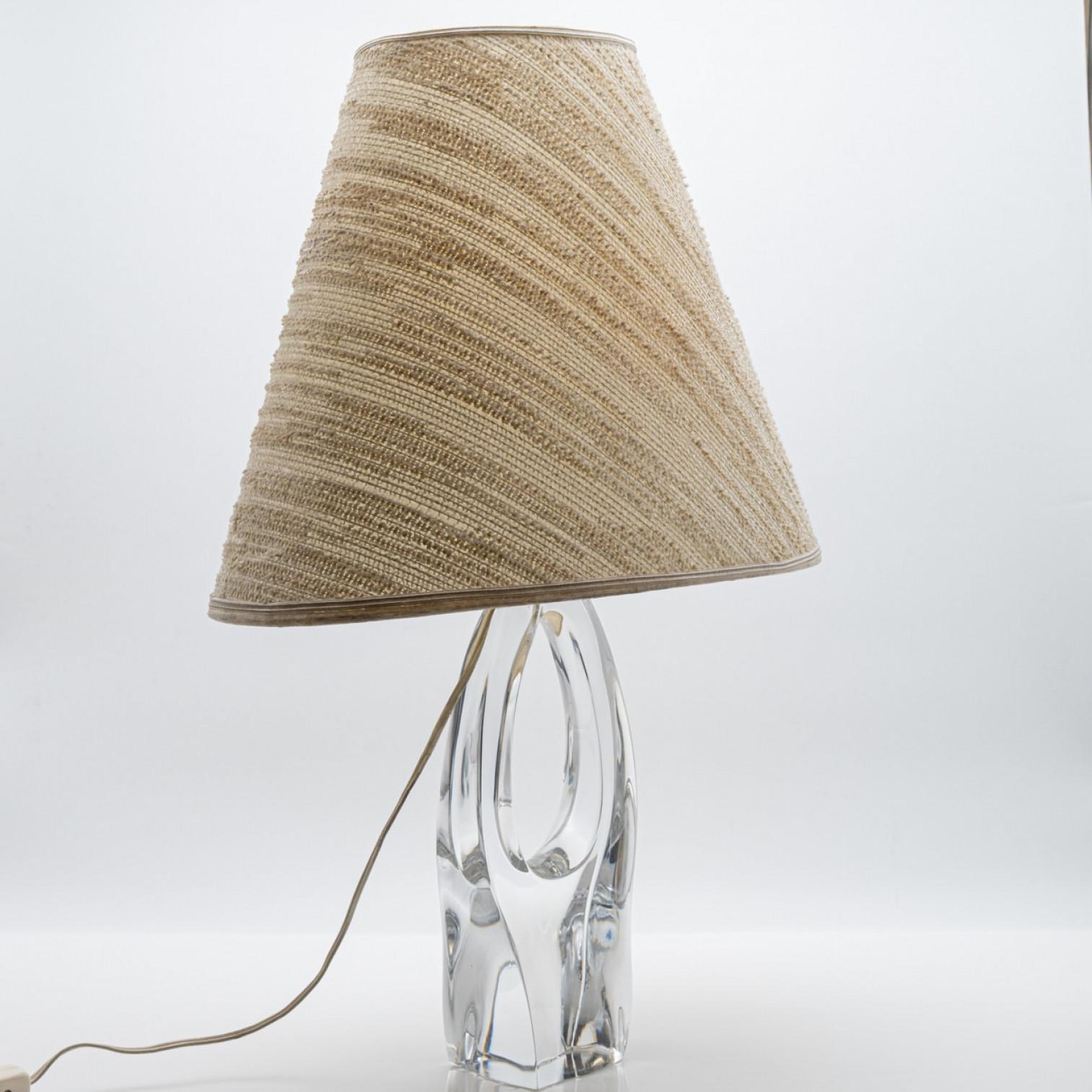 Lampe de table Daum Trou en cristal, France en vente 2