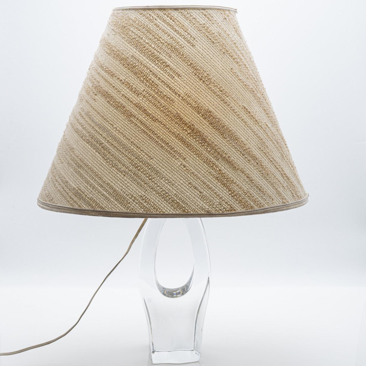 Français Lampe de table Daum Trou en cristal, France en vente