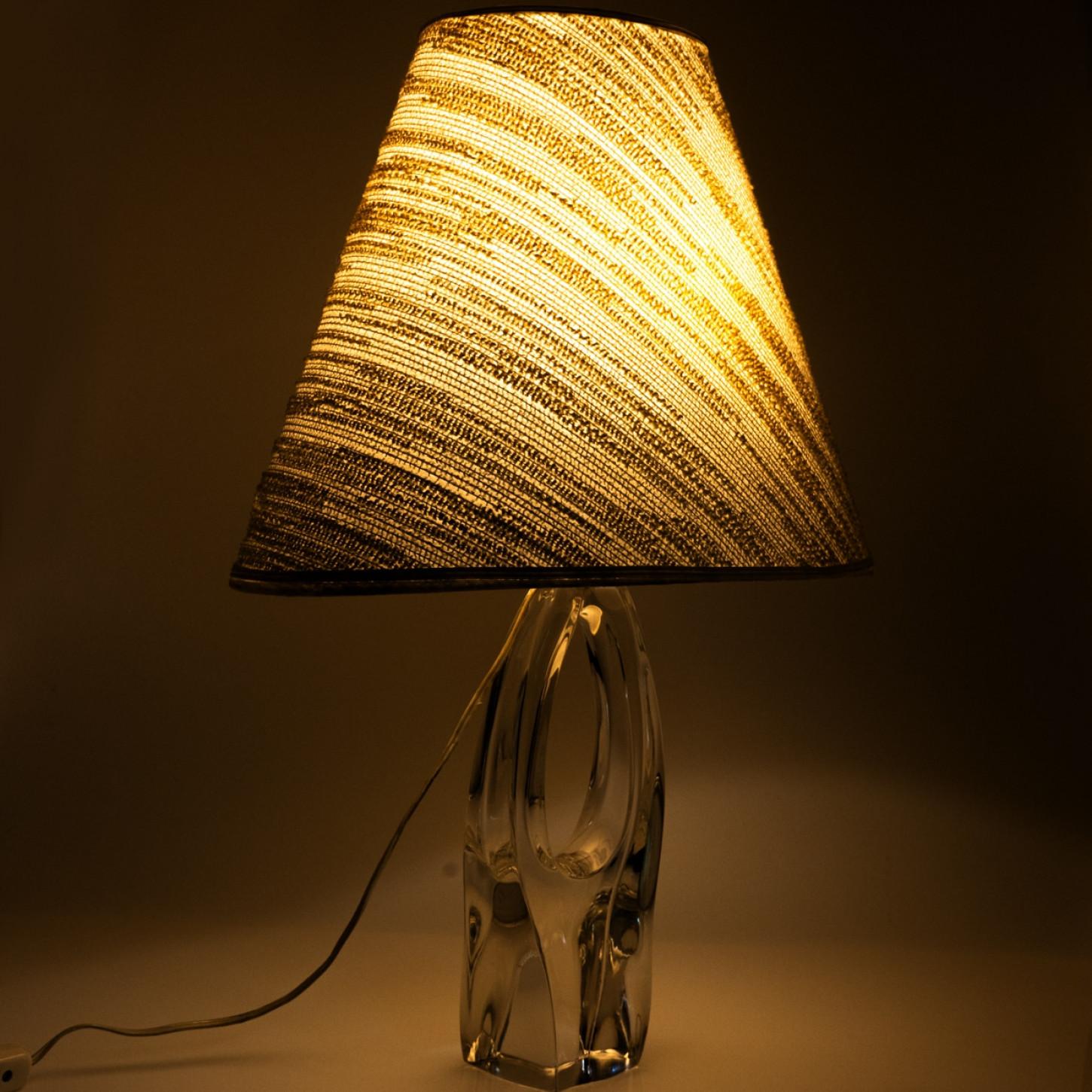 Lampe de table Daum Trou en cristal, France en vente 1