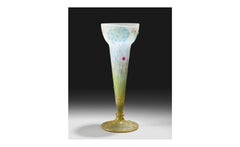 Daum VASE HYDRANGEAS AND BUTTERFLIES