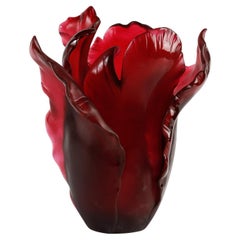 Daum Vase, Large Decoration, 20th Century.