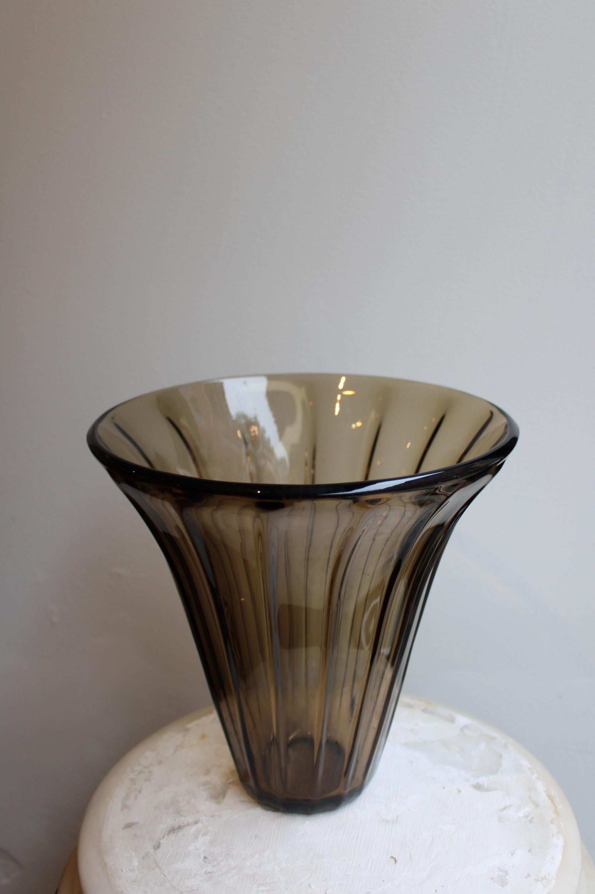 vase daum nancy signature