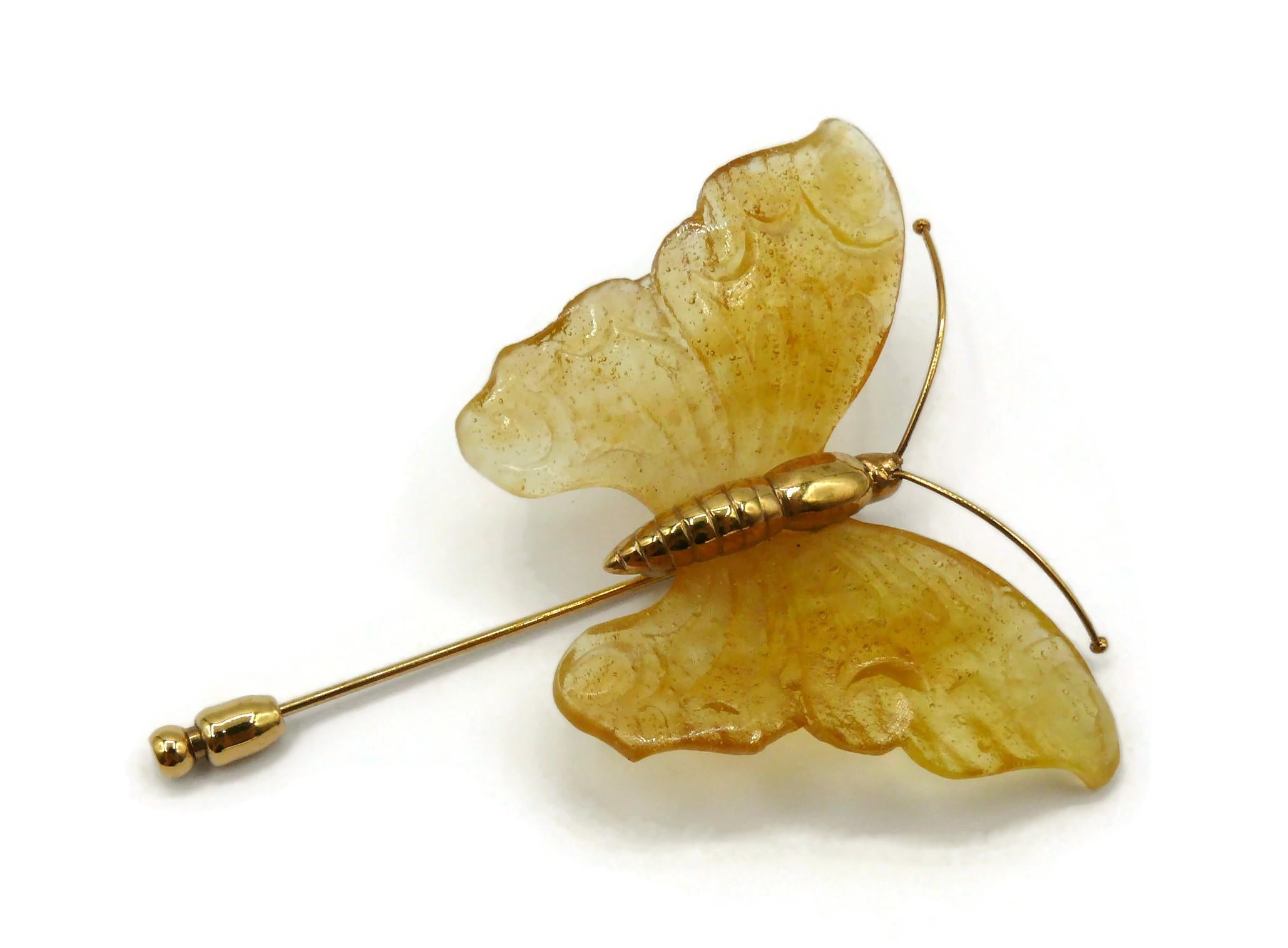 Women's DAUM Vintage Butterfly Lapel Pin Brooch For Sale