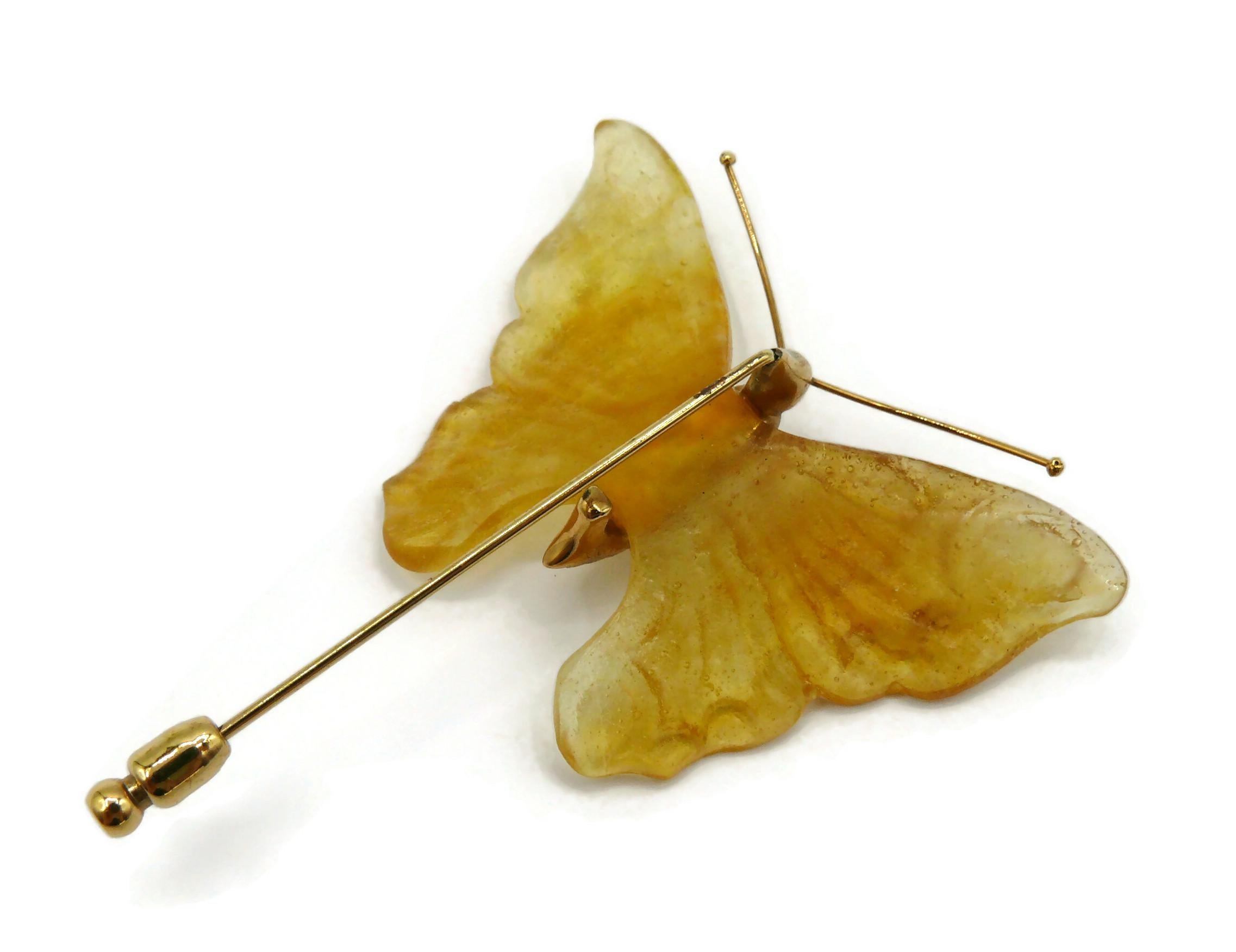 DAUM Vintage Butterfly Lapel Pin Brooch For Sale 2