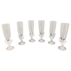 Daum Vintage Champagne Flute Set of 6