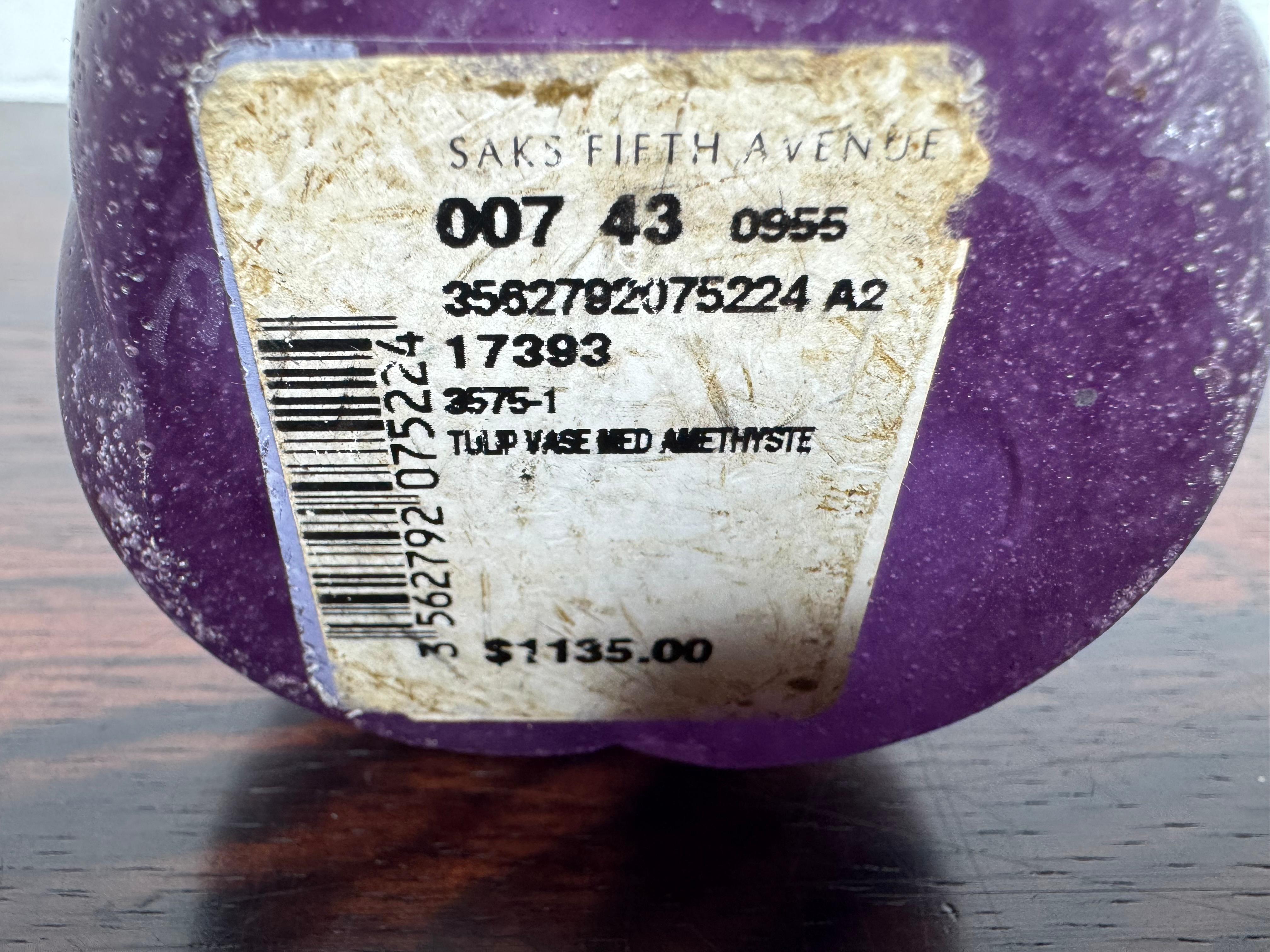 Vaso Daum Violet Amethyst Pate de Verre,  Stile Art Nouveau / Art Deco in vendita 3