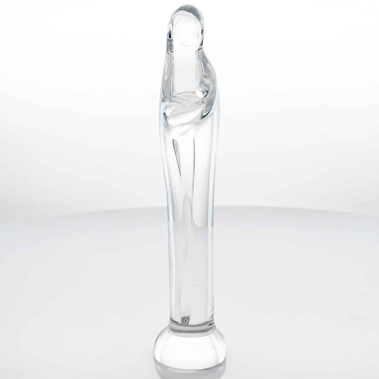 Francese Daum Virgin & Child, Francia, 1970 in vendita