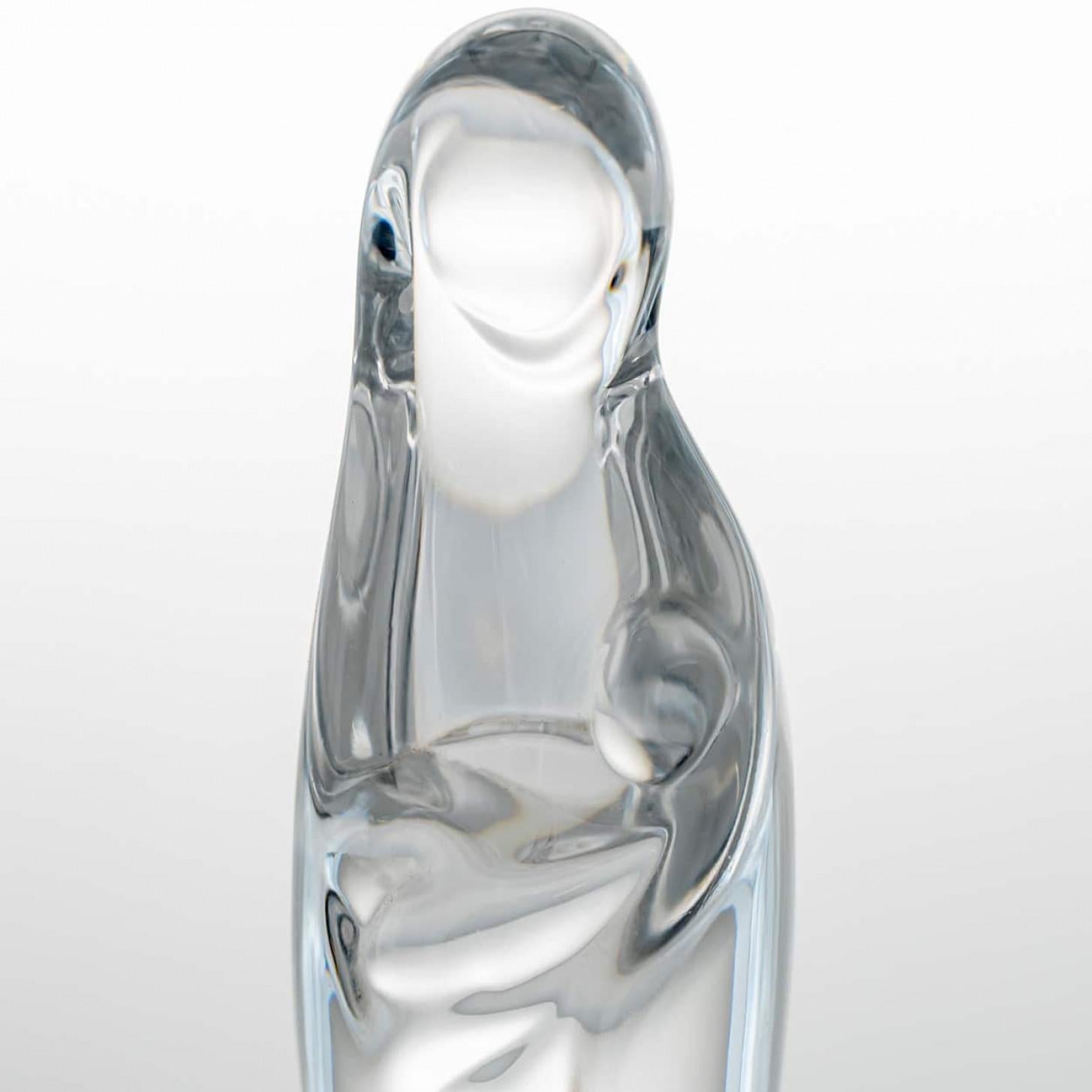 Daum Virgin & Child, Francia, 1970 In condizioni buone in vendita a Rijssen, NL