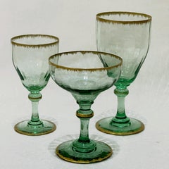 Daum water glass, Art Nouveau period, Nancy manufacture, circa 1900