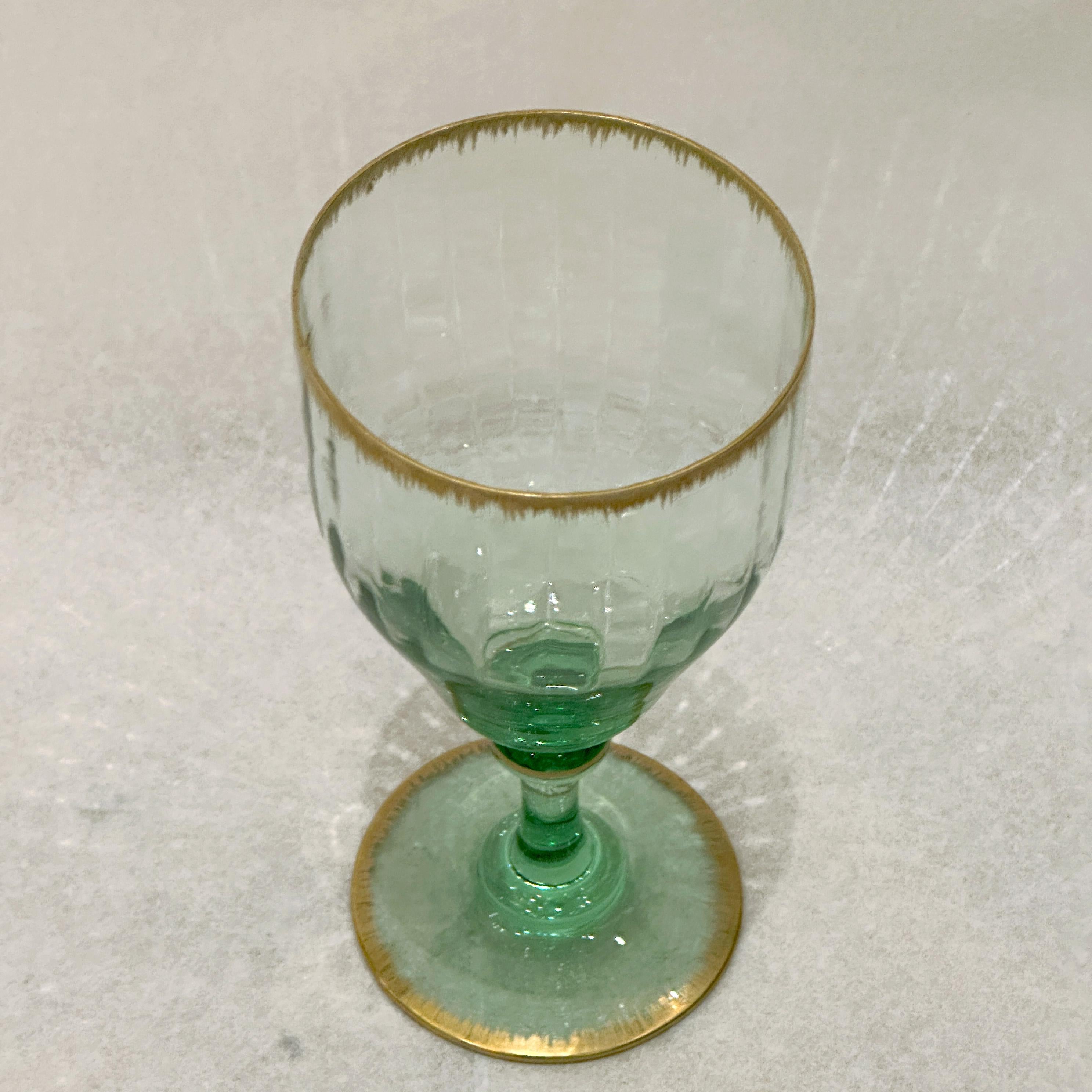 Daum water glass, Art Nouveau period, Nancy manufacture, circa 1900 For Sale 3