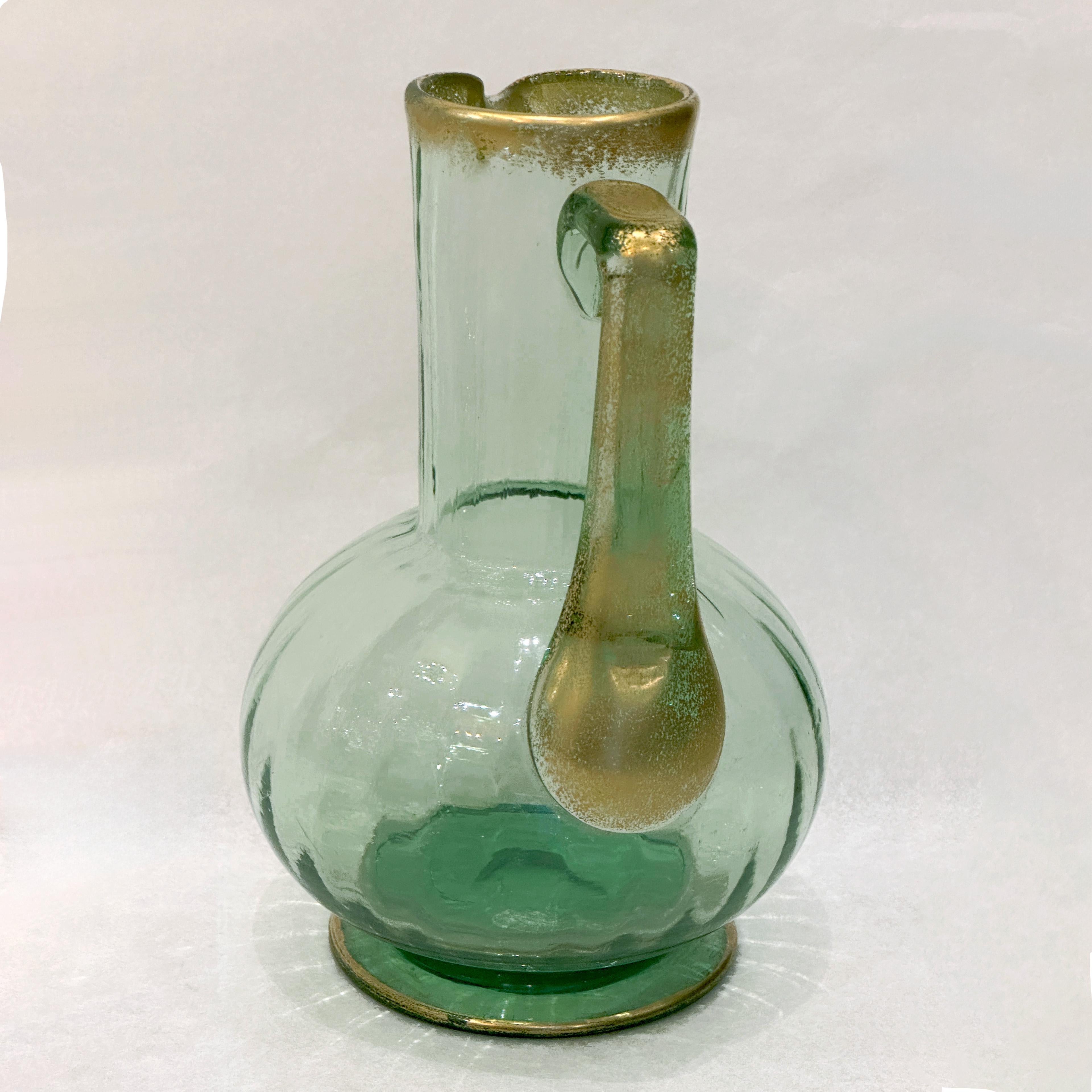 Brocca per acqua Daum, periodo Art Nouveau, manifattura di Nancy, circa 1900 In condizioni buone in vendita a Paris, FR