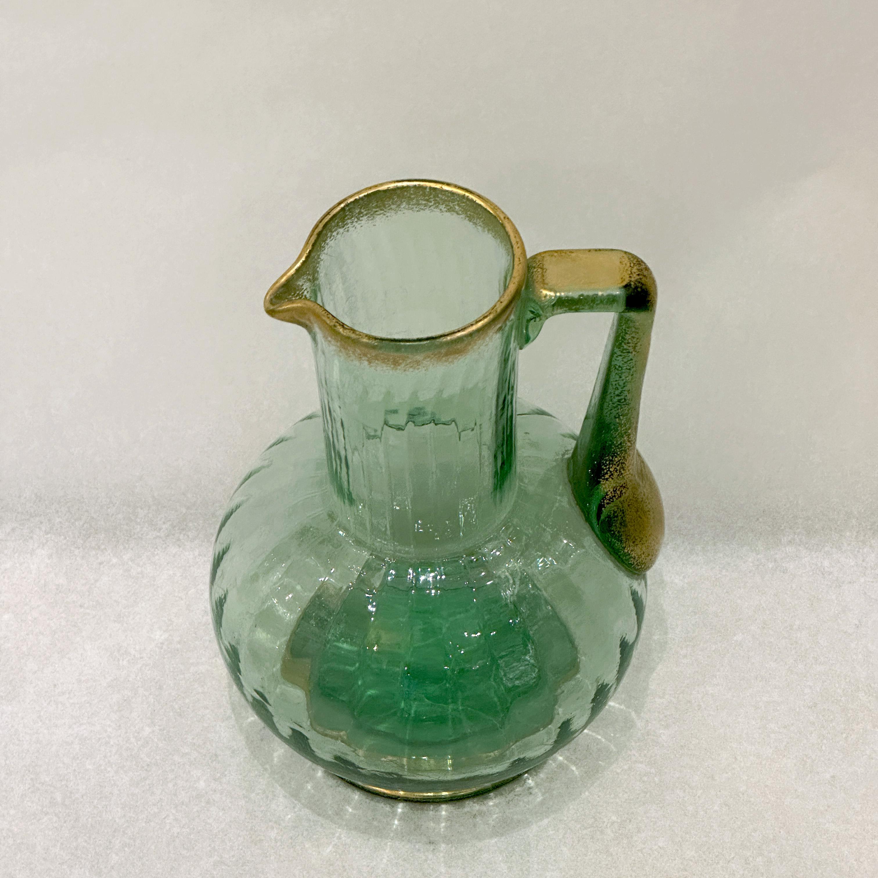 Cristallo Brocca per acqua Daum, periodo Art Nouveau, manifattura di Nancy, circa 1900 in vendita