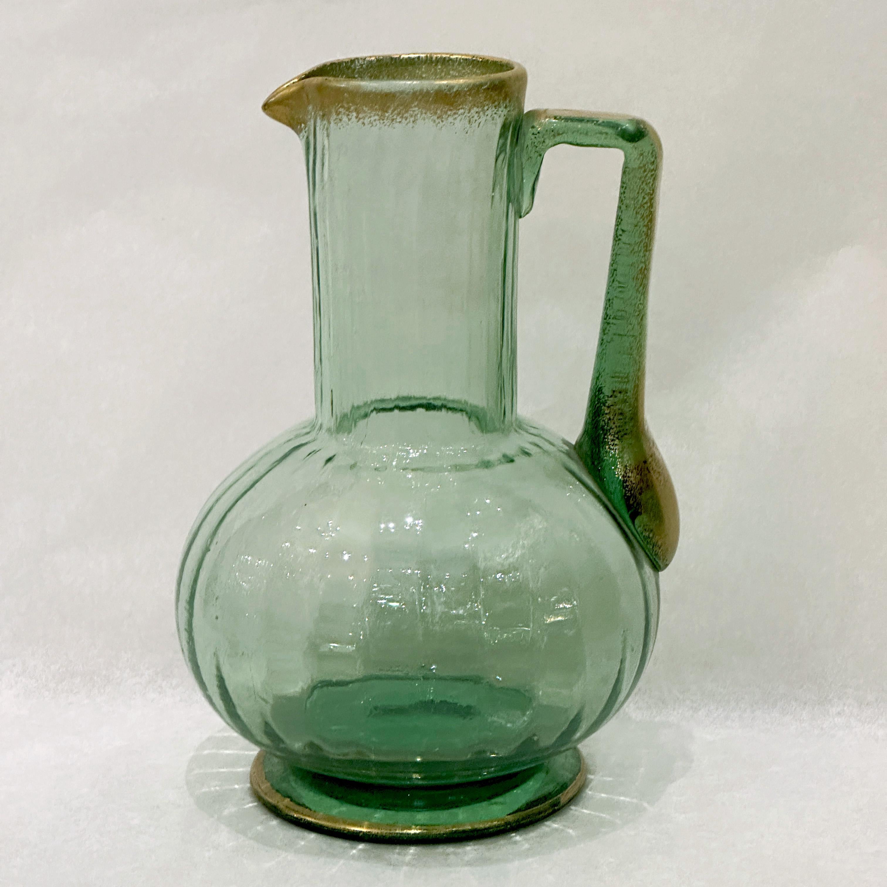 Brocca per acqua Daum, periodo Art Nouveau, manifattura di Nancy, circa 1900 in vendita 3
