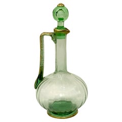 Decanter per vino Daum, periodo Art Nouveau, manifattura di Nancy, circa 1900