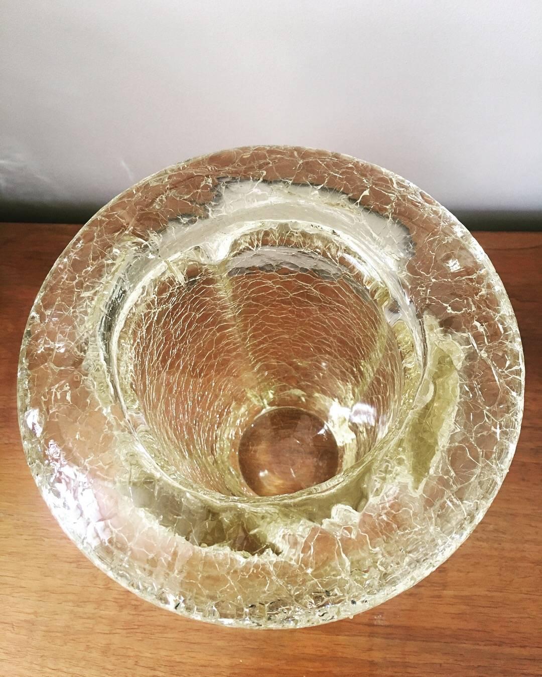 cracked glass vases