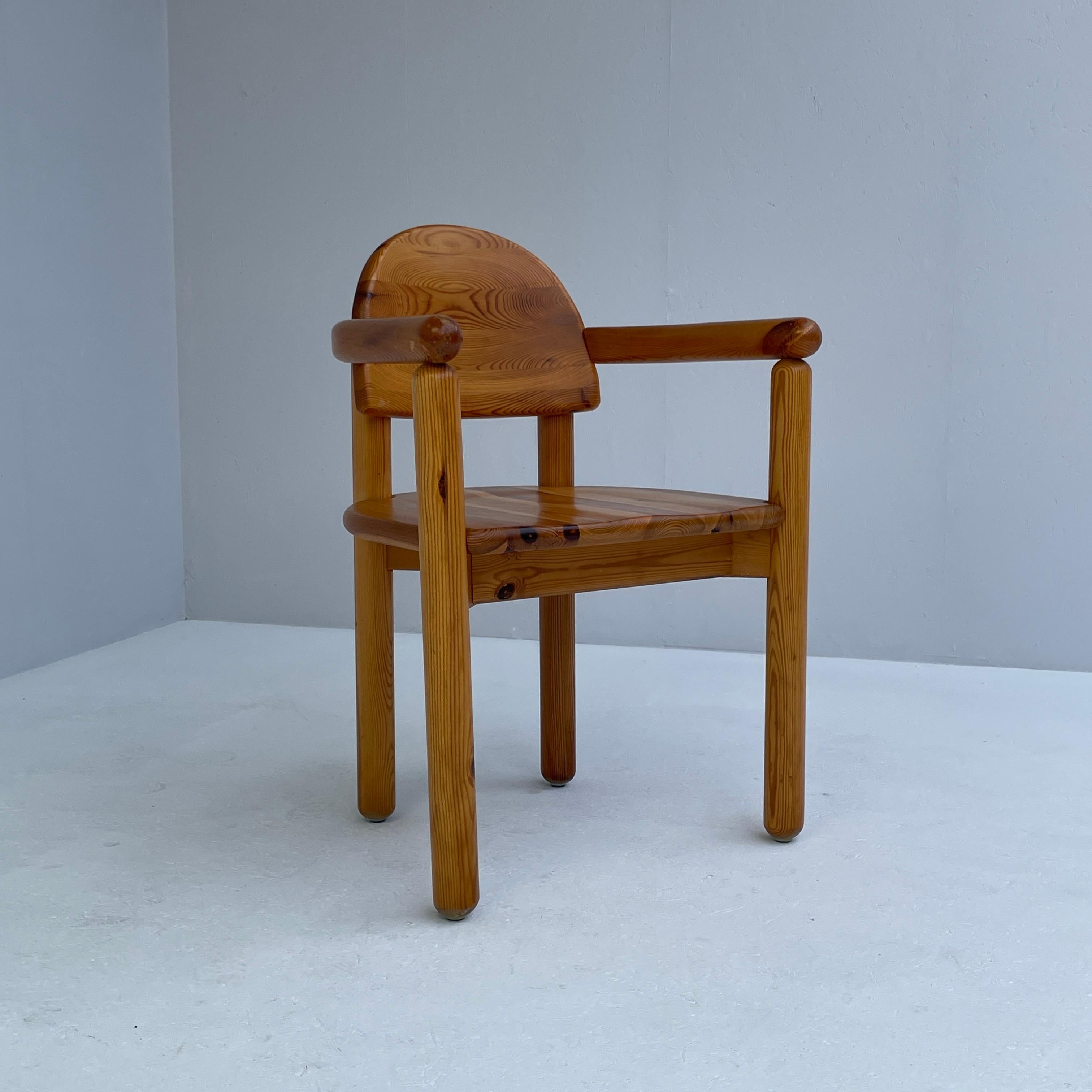 Pinewood Daumiller chair with arms in good condition. 
Dimensions are H81 x W46 x D45 x SH47 cm