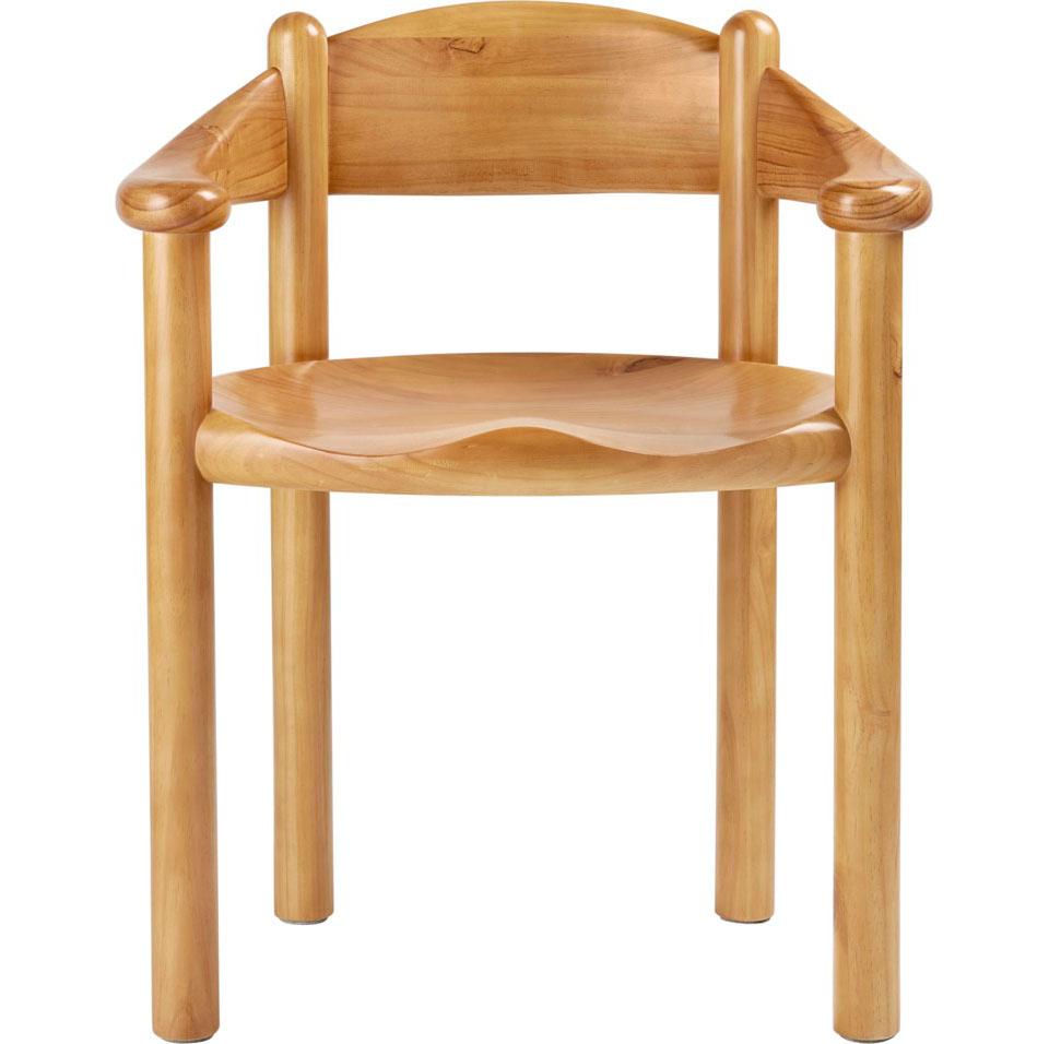 Daumiller Dining Armchair in Golden Pine for GUBI For Sale 8