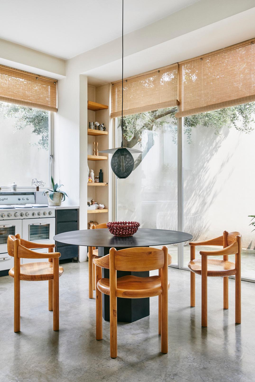 Contemporary Daumiller Dining Armchair in Golden Pine for GUBI For Sale