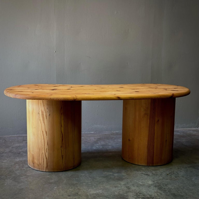 Curated visual reference: Gallery Detail: Daumiller Style Pine Wood Desk At 1Stdibs