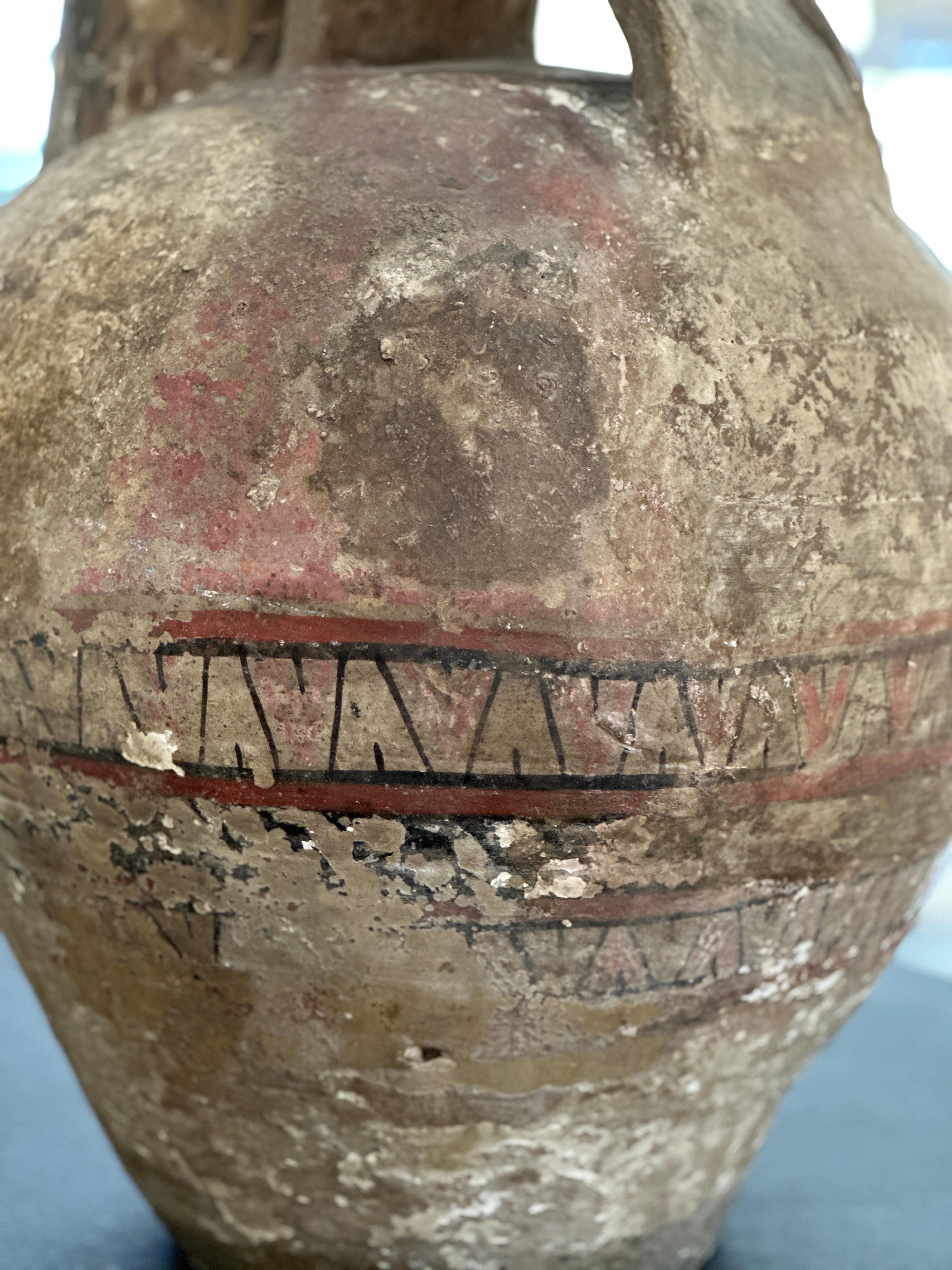 Daunianische Keramik Askos, ca. 3. Jahrhundert v. Chr. (Töpferwaren) im Angebot