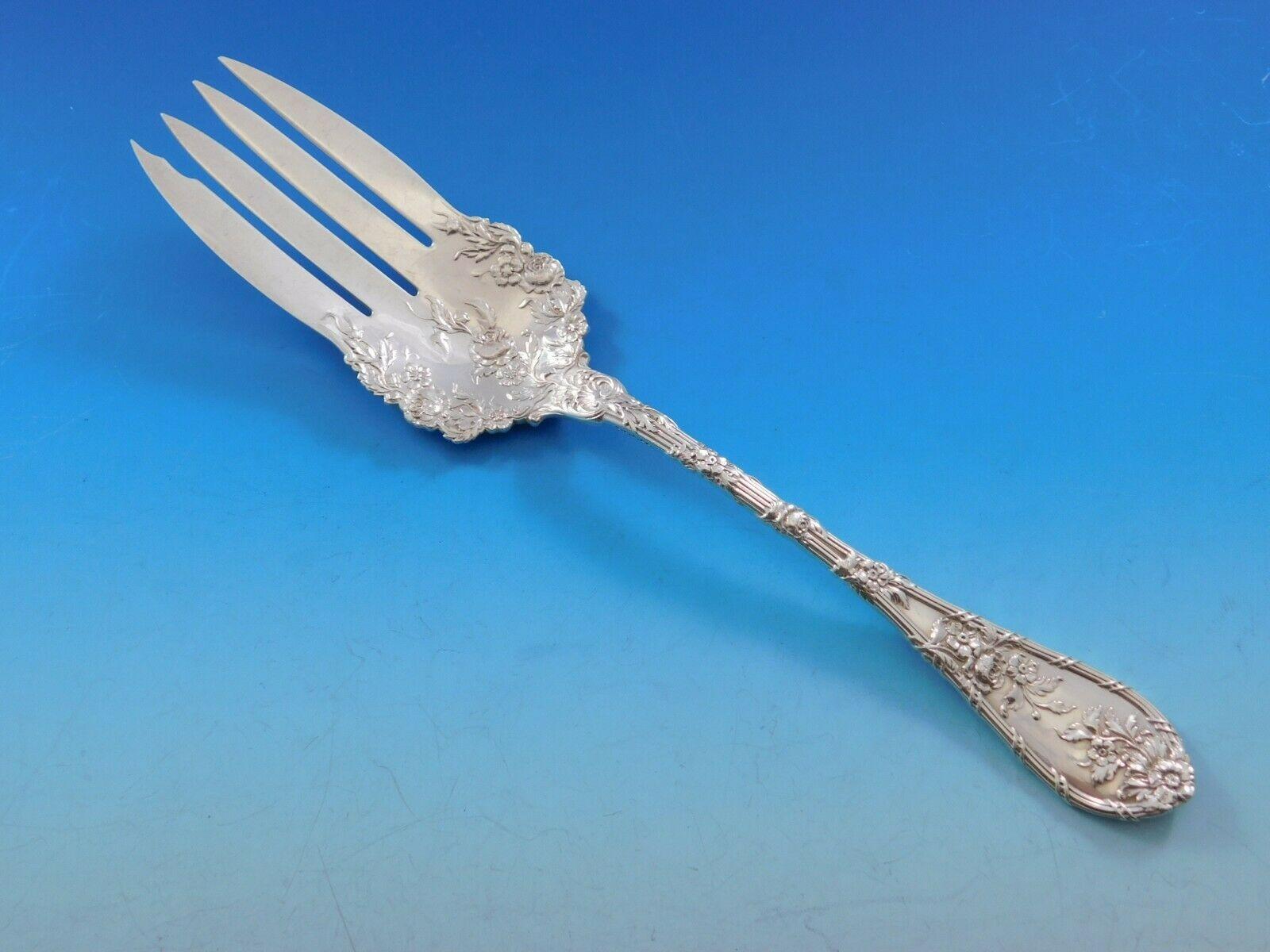 Dauphin by Durgin Gorham Sterling Silver Flatware Set 12 Service 92 Pcs Floral 6