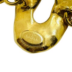 DAUPLAISE vintage gold modernist link designer runway bracelet