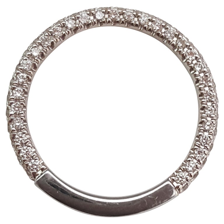 Frey Wille Austria Contemporary Enamel Ring Band in 18Kt White Gold with  Diamond For Sale at 1stDibs
