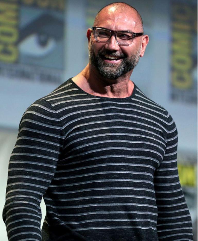 dave bautista with hair