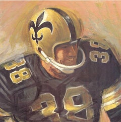 Original New Orleans Saints 1960s NFL sports poster